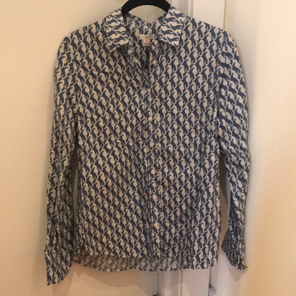 J. Crew XS seahorse shirt